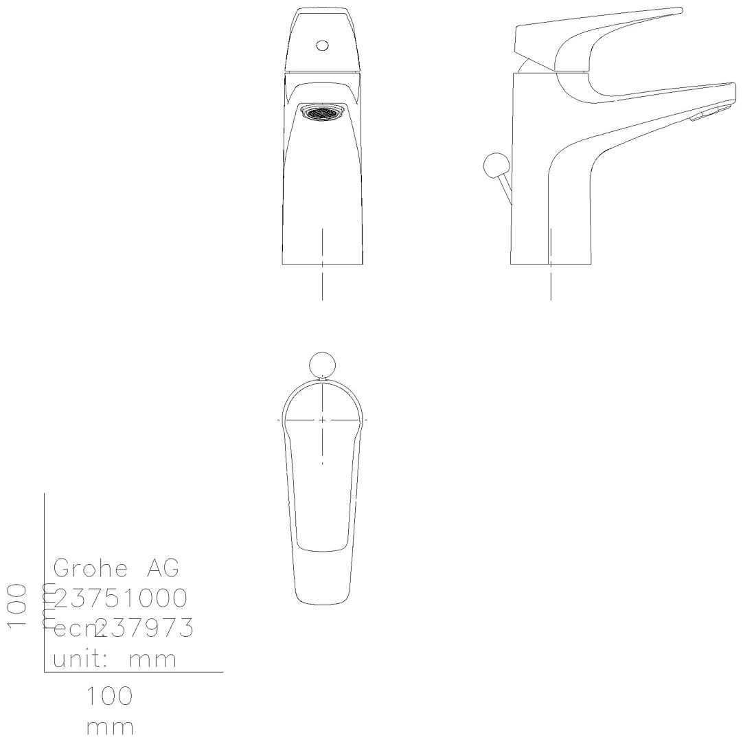GROHE EH-Waschtischbatterie BauFlow 23751 S-Size chrom
