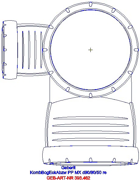 GE Silent-Pro Kombibogeneckabzweig 87,5Gr d90/90/50 rechts_393.462.14.1_G