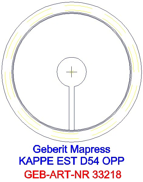 GE Mapress Edelstahl Kappe d54_33218_L
