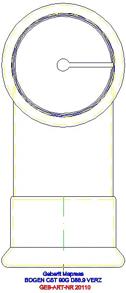 GE Mapress C-Stahl Bogen 90Gr d88,9 verzinkt_20110_L