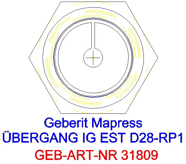GE Mapress Edelstahl Übergang mit IG d28-Rp1_31809_L