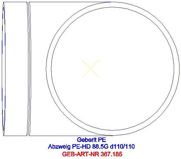 GE PE Abzweig 88,5Gr d110/110_367.185.16.1_G
