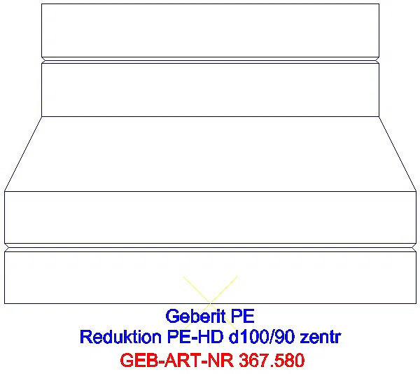 GE PE Reduktion zentrisch kurz d110/90_367.580.16.1_A