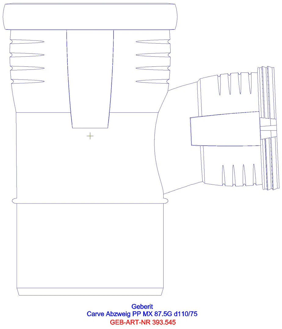 GE Silent-Pro Carve Abzweig 87,5Gr, d110/50_393545141_l