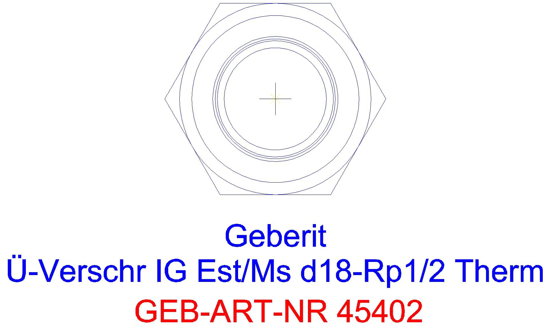 GE Mapress Therm Übergangsverschr. mit Überwurfmutter d28-G1 1/2_45402_l