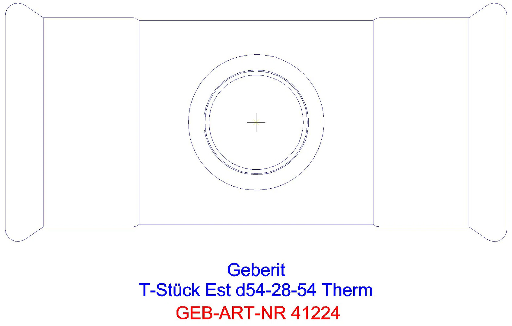 GE Mapress Therm T-Stück reduziert d54-15-54_41224_g