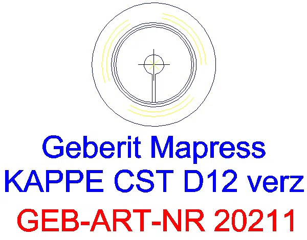 GE Mapress C-Stahl Kappe d12 verzinkt_20211_L