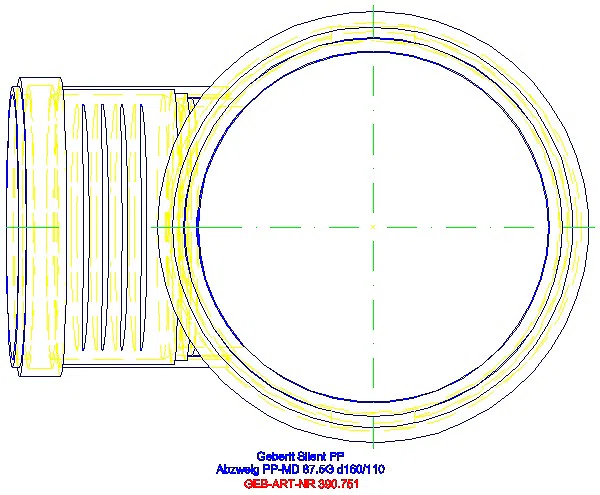 GE Silent-PP Abzweig 87,5Gr d160/110_390.751.14.1_G