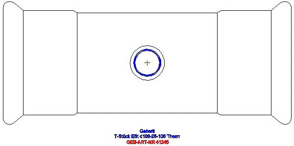 GE Mapress Therm T-Stück reduziert d108-28-108_41245_G