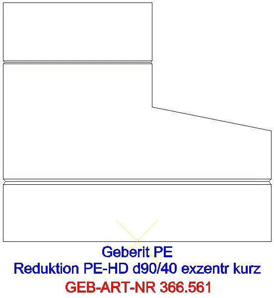 GE PE Reduktion exzentrisch kurz d90/50_366.561.16.1_A