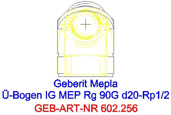 GE Mepla Übergangsbogen 90Gr mit IG Rg d20-Rp1/2_602.256.00.5_G
