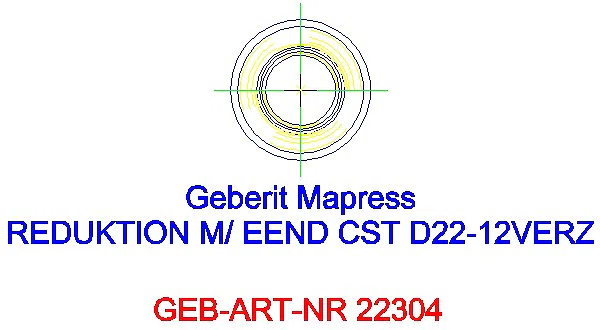 GE Mapress C-Stahl Reduktion mit Einschubende d22-12 verzinkt_22304_A