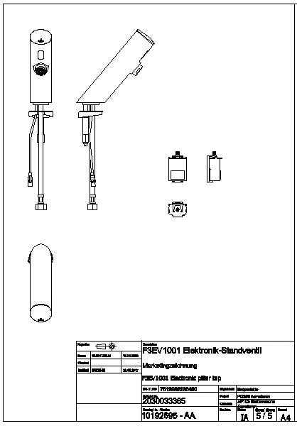 Standventil, F3, elek., o. Mischung, 6l, Batterie, F3EV1001