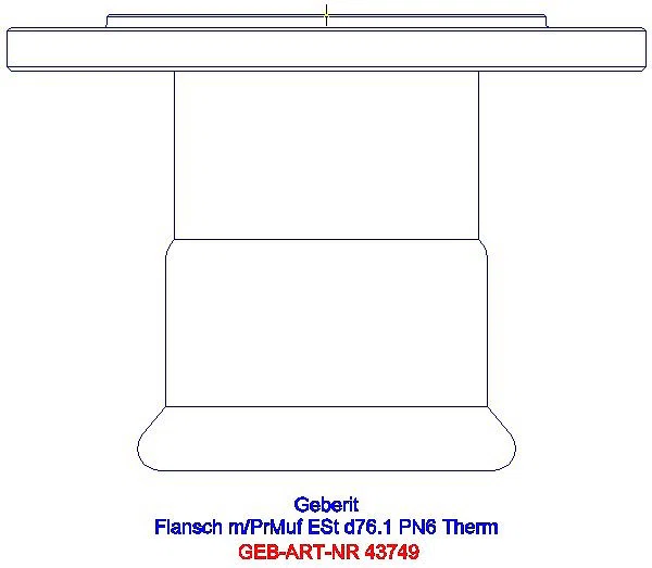 GE Mapress Therm Flansch PN 6 mit Pressmuffe d76,1_43749_G