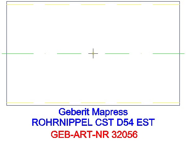 GE Mapress Edelstahl Rohrnippel d54_32056_L