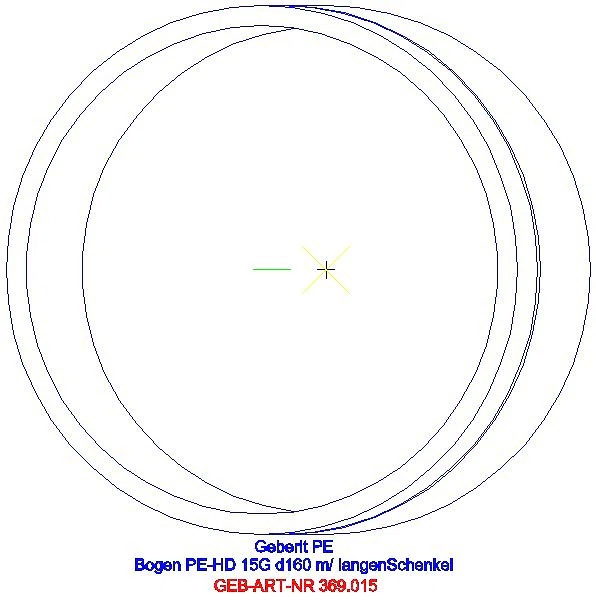 GE PE Bogen 15Gr mit langem Schenkel d160_369.015.16.1_G