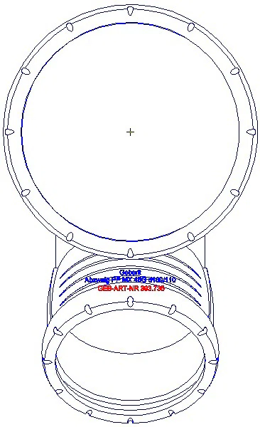 GE Silent-Pro Abzweig 45Gr d160/110_393.735.14.1_G