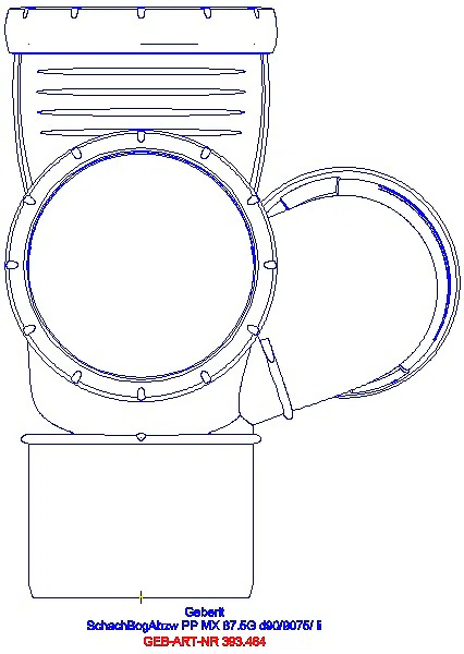 GE Silent-Pro Schachtbogenabzweig 87,5Gr d90/90/50 links_393.464.14.1_L