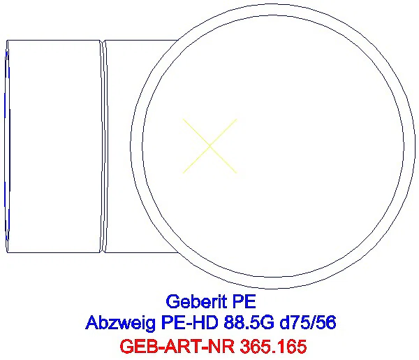 GE PE Abzweig 88,5Gr d75/56_365.165.16.1_G