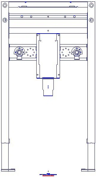 GE Duofix Element f. WT, 82-98 cm Standarmatur, mit UP Siphon_111489002_A