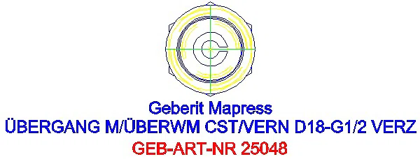 GE Mapress C-Stahl Anschluss mit Überwurfmutter d18_25048_L