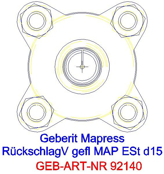 GE Mapress Rückschlagventil NPW geflanscht d15_92140_L
