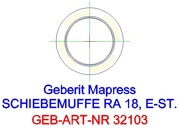 GE Mapress Edelstahl Schiebemuffe d18_32103_L