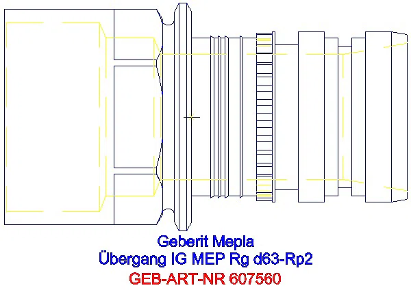 GE Mepla Übergang mit IG Rg d63-Rp2_607.560.00.5_G