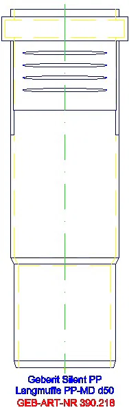 GE Silent-PP Langmuffe d50_390.218.14.1_L