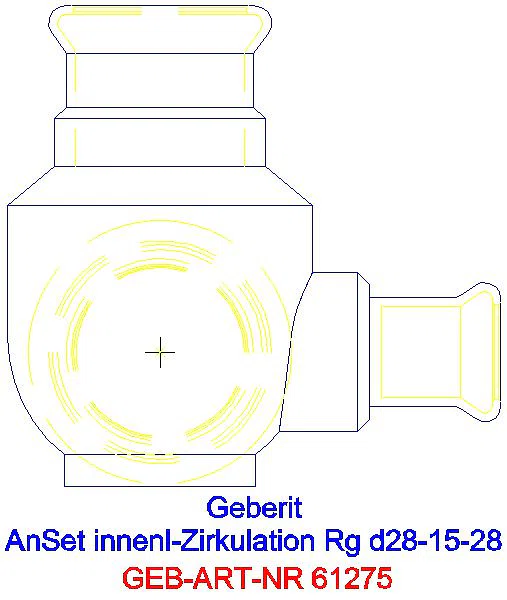 GE Mapress Anschlussset für innenliegende Zirkulation d28-15-28_61275_L