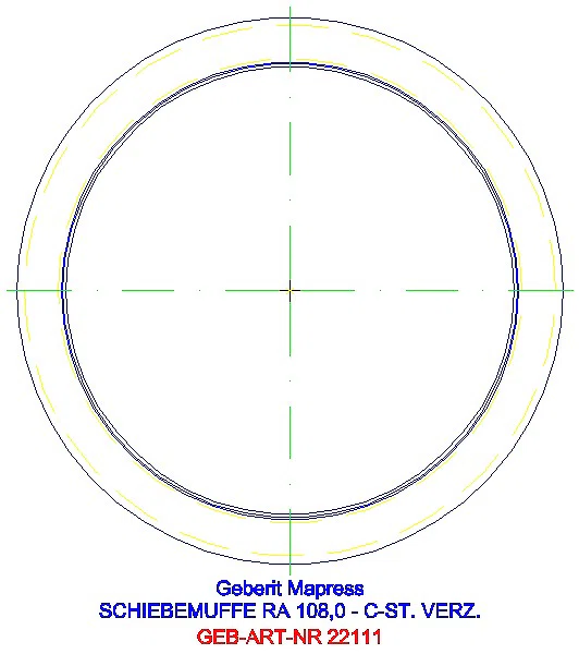 GE Mapress C-Stahl Schiebemuffe d108 verzinkt_22111_L
