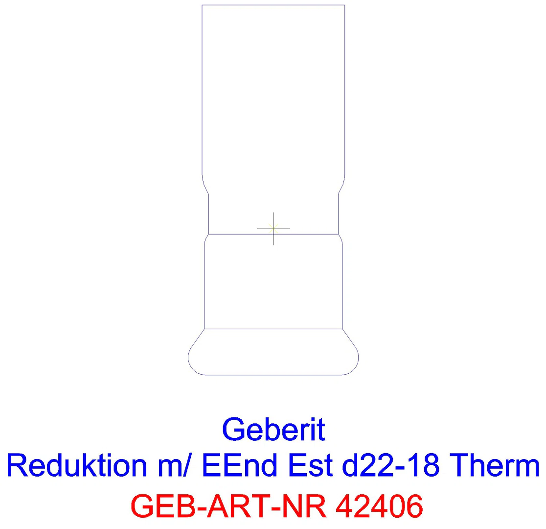 GE Mapress Therm Reduktion mit Einschubende d22-15_42406_g