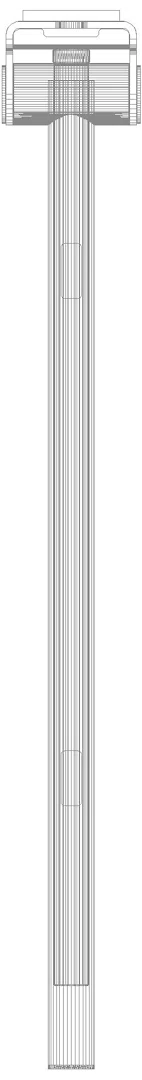 HEWI mob. SK-Griff Duo (A), L:750, pulverbeschichtet schw tma