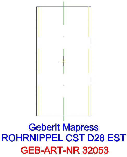 GE Mapress Edelstahl Rohrnippel d28_32053_G