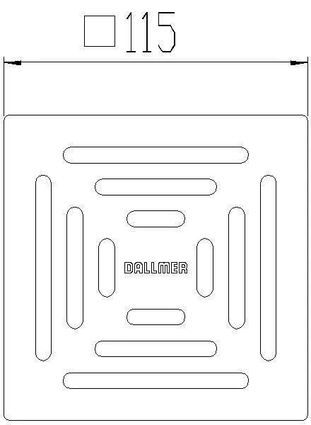DALLMER Rost E 115, 115 x 115 mm