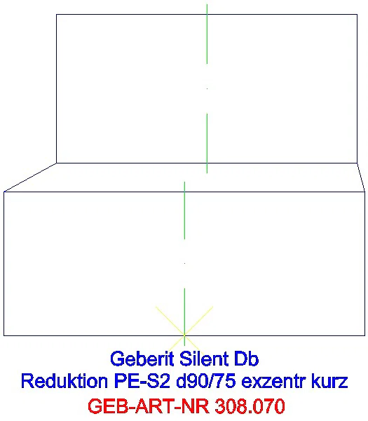 GE Silent-db20 Reduktion exzentrisch kurz d90/75_308.070.14.1_A
