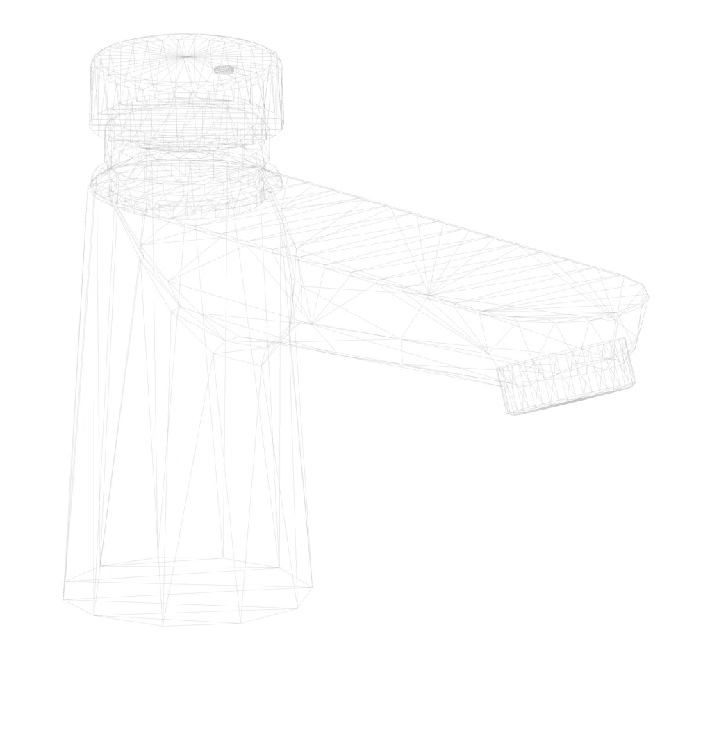 GROHE Selbsts. Standventil Eurosmart CT CT 36265 Markierung blau/rot chrom