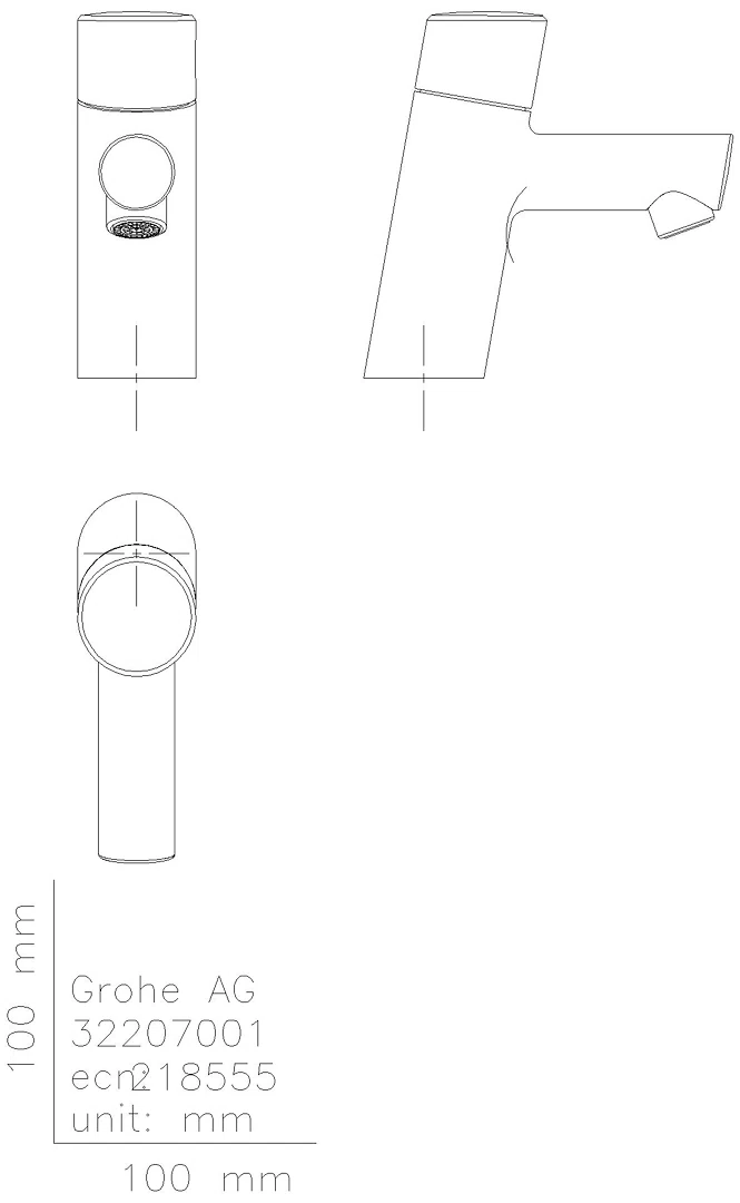 GROHE Standventil Concetto 32207_1 mit Keramik-Oberteil chrom