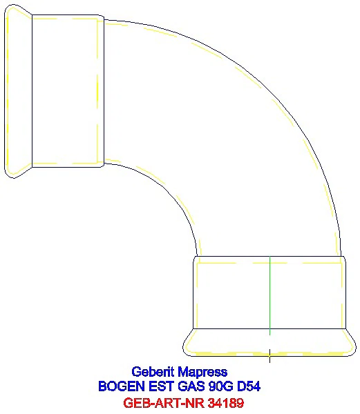 GE Mapress Edelstahl Bogen 90Gr d54 (Gas)_34189_A