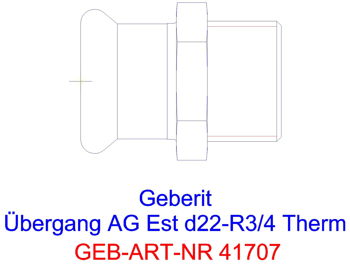 GE Mapress Therm Übergang mit AG d18-R3/4_41707_g