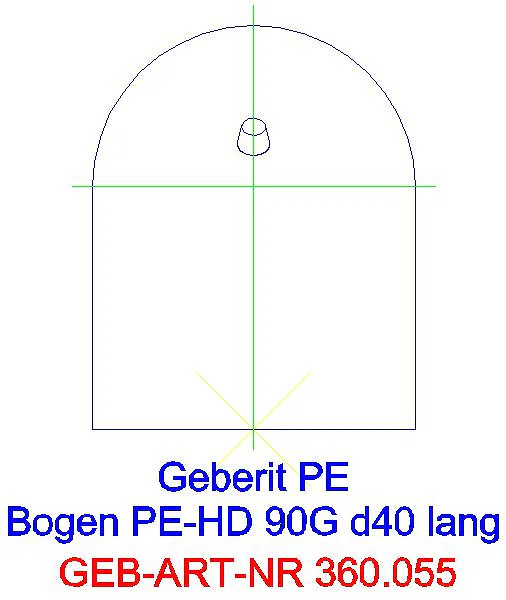 GE PE Bogen 90Gr mit langem Schenkel d40_360.055.16.1_G