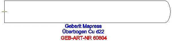 GE Mapress Kupfer Überbogen d22_60804_G