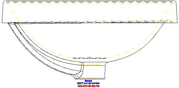 VariForm Einbauwaschtisch, rund d: 40cm, o. Hl, o. Ül._500.703.01.2_L