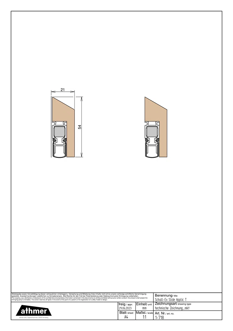 1-718 Schall-Ex Slide Applic T