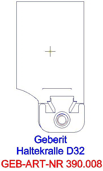 GE Silent-PP Haltekralle d32_390.008.14.1_G