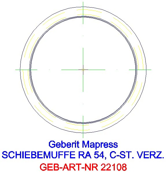 GE Mapress C-Stahl Schiebemuffe d54 verzinkt_22108_L