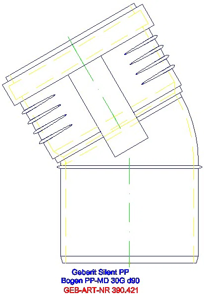 GE Silent-PP Bogen 30Gr d90_390.421.14.1_A
