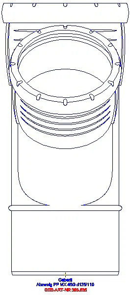 GE Silent-Pro Abzweig 45Gr d125/110_393.635.14.1_A