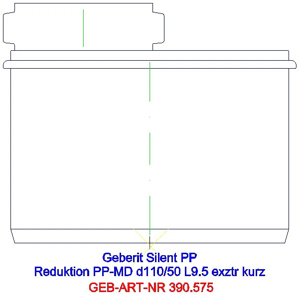 GE Silent-PP Reduktion exzentrisch kurz d110/50_390.575.14.1_L