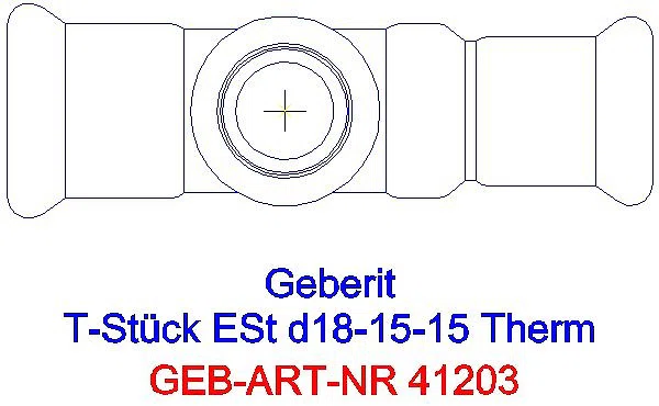 GE Mapress Therm T-Stück reduziert d18-15-15_41203_G